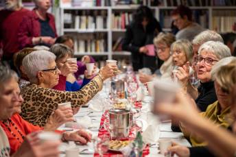 Lors d'un repas solidaire et convivial fin novembre dernier. © Alexandre Boissot