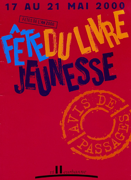 Affiche de la première édition de la Fête du livre Jeunesse de Villeurbanne