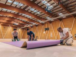 changement sols complexe sportif des Brosses